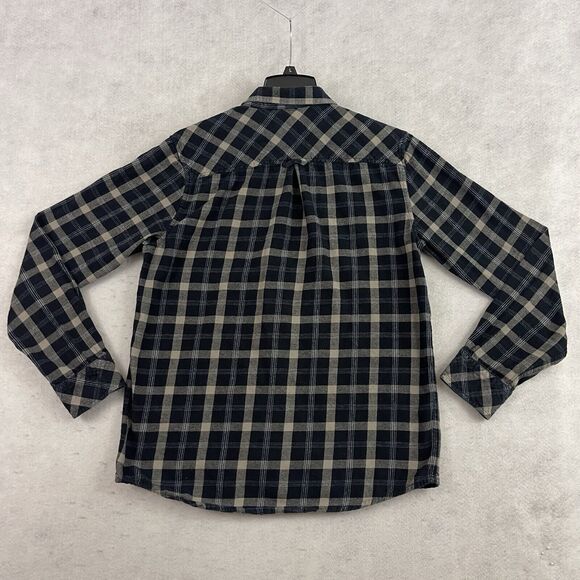 Travis Mathew Braden Flannel Button Up Shirt Mens Large Blue Plaid Soft Feel - Picture 8 of 10